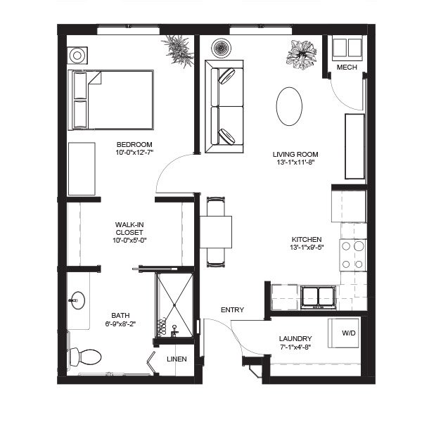 Floorplan Mvj 1br A